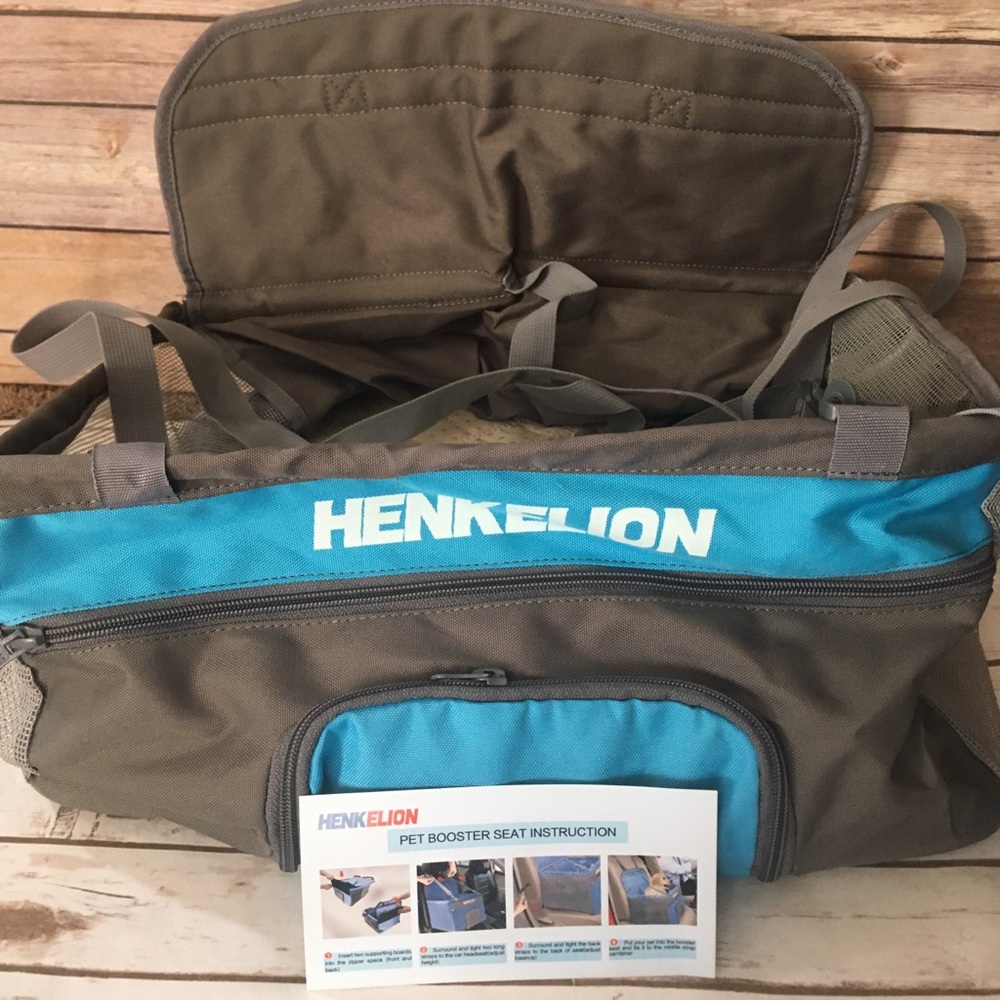 Henkelion Gray Dog Seat